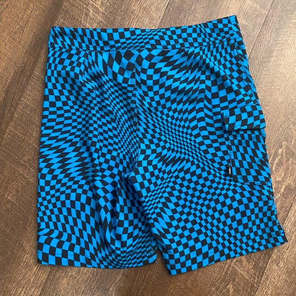Vans Spiral Checker Board Shorts - Size 28" - Picture 3 of 5